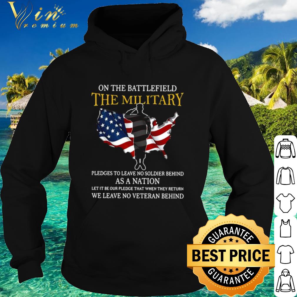 Pretty On The Battlefield The Military Pledges Nation Flag America shirt