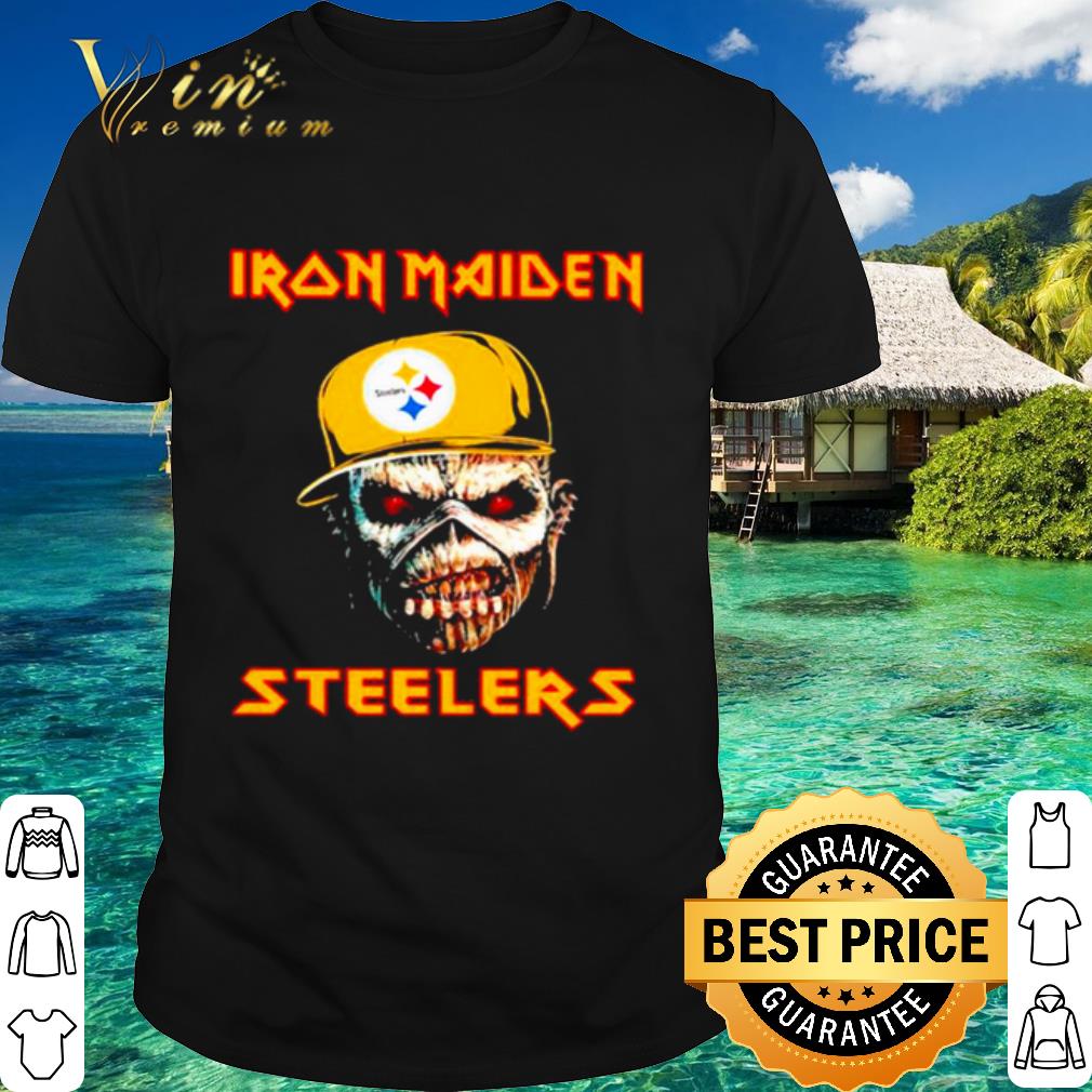 Cool Iron Maiden Wear Hat Logo Steelers Football shirt 7