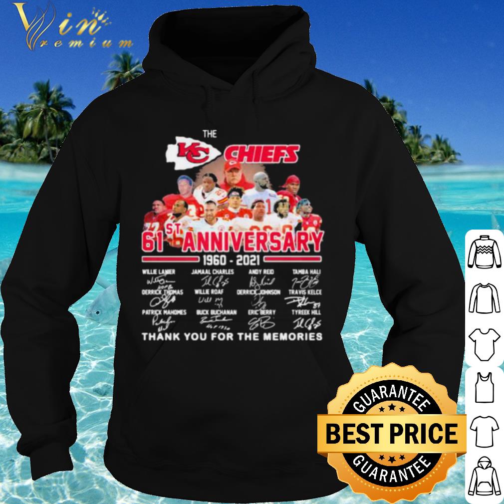 Original Kansas City Chiefs 61st Anniversary Thank The Memories Signature shirt