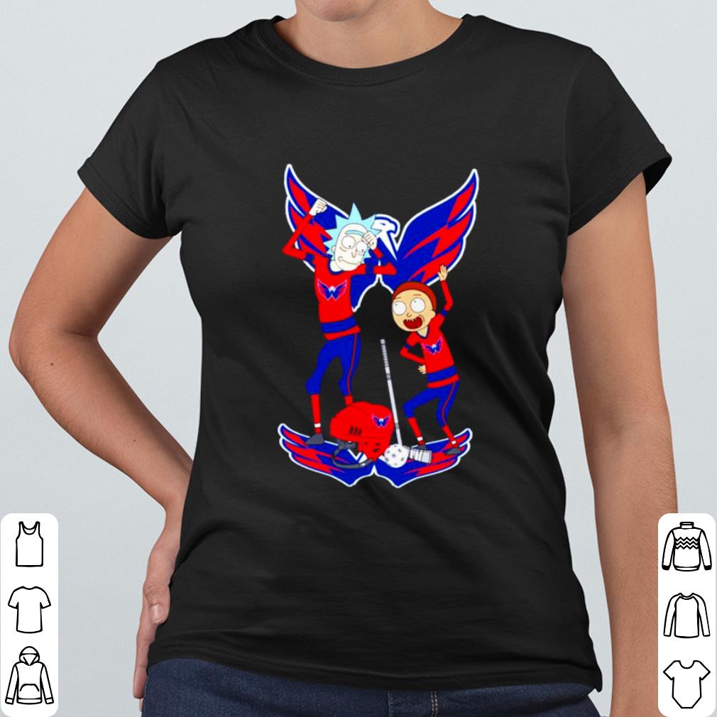 Pretty NHL Washington Capitals Rick and Morty shirt