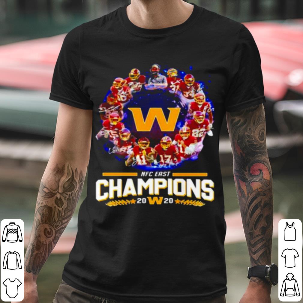 Original Washington Football Team Nfc East Champions 2020 Signatures shirt