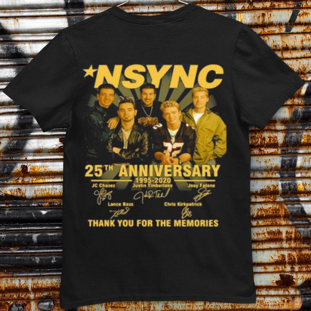 Premium Nsync 25th Anniversary 1995 2020 Thank You For The Memories Signature shirt 6