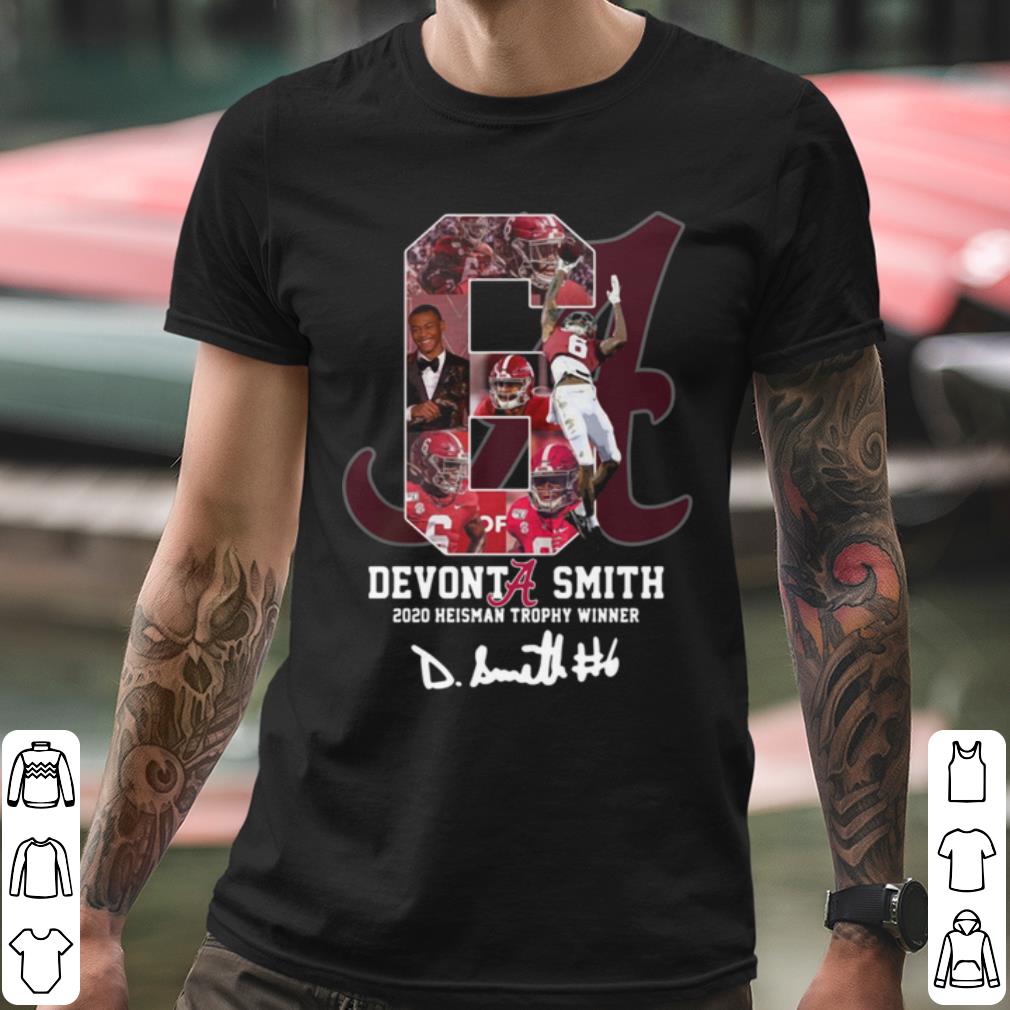 6 Devonta Smith 2020 Heisman Trophy Winner Signature shirt