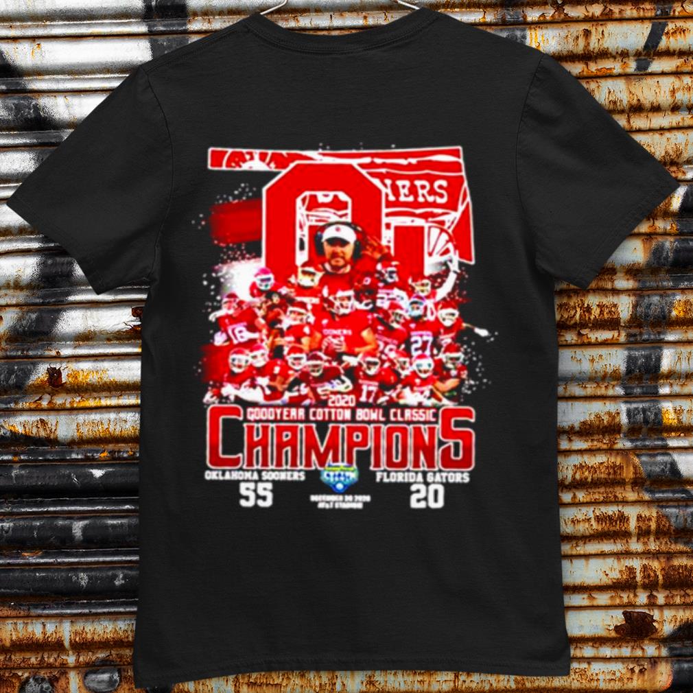 Cool 2020 Oklahoma Sooners Goodyear Cotton Bowl Classic Champions shirt 6