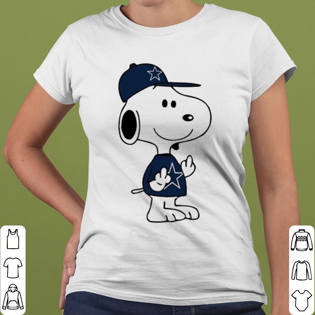 Pretty Snoopy Dallas Cowboys NFL Double Middle Fingers Fck You shirt