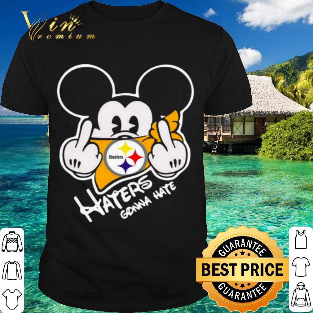 Pretty Mickey Mouse Face Mask Pittsburgh Steelers Fuck Haters Gonna Hate shirt 6