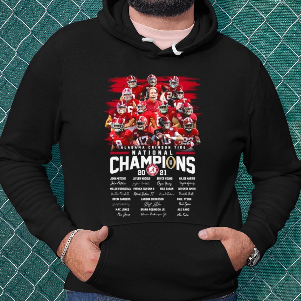 Cool National Champions 2021 Alabama Players Signature shirt