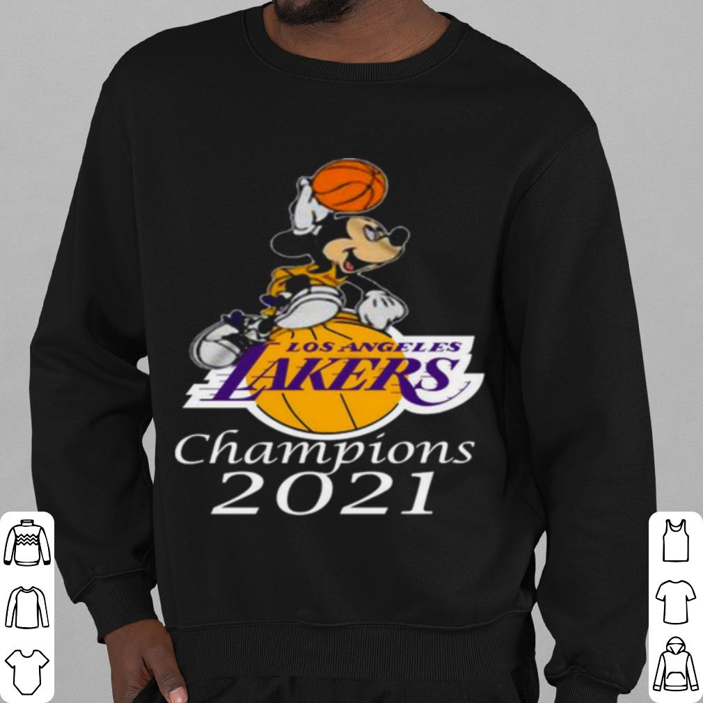 Top Mickey Mouse Los Angeles Lakers Champions 2021 shirt
