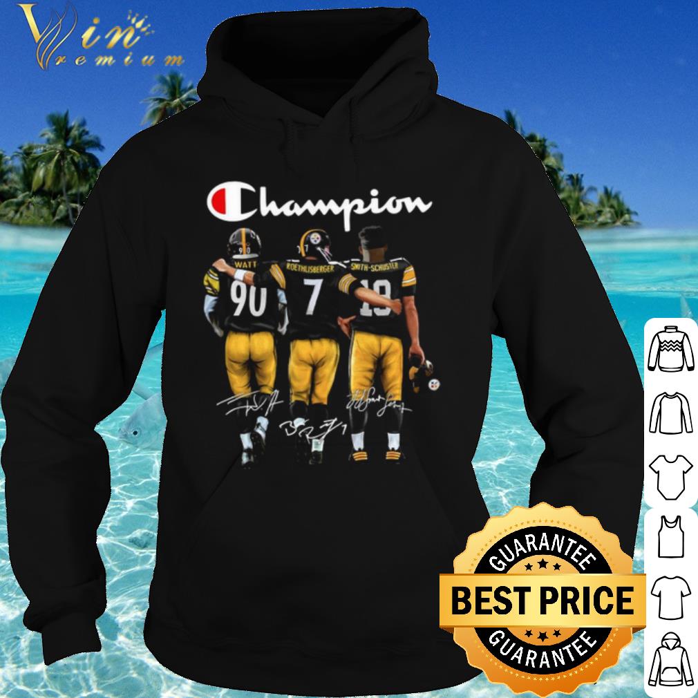 Original Champion Watt Roethlisberger and Smith Schuster Signatures shirt