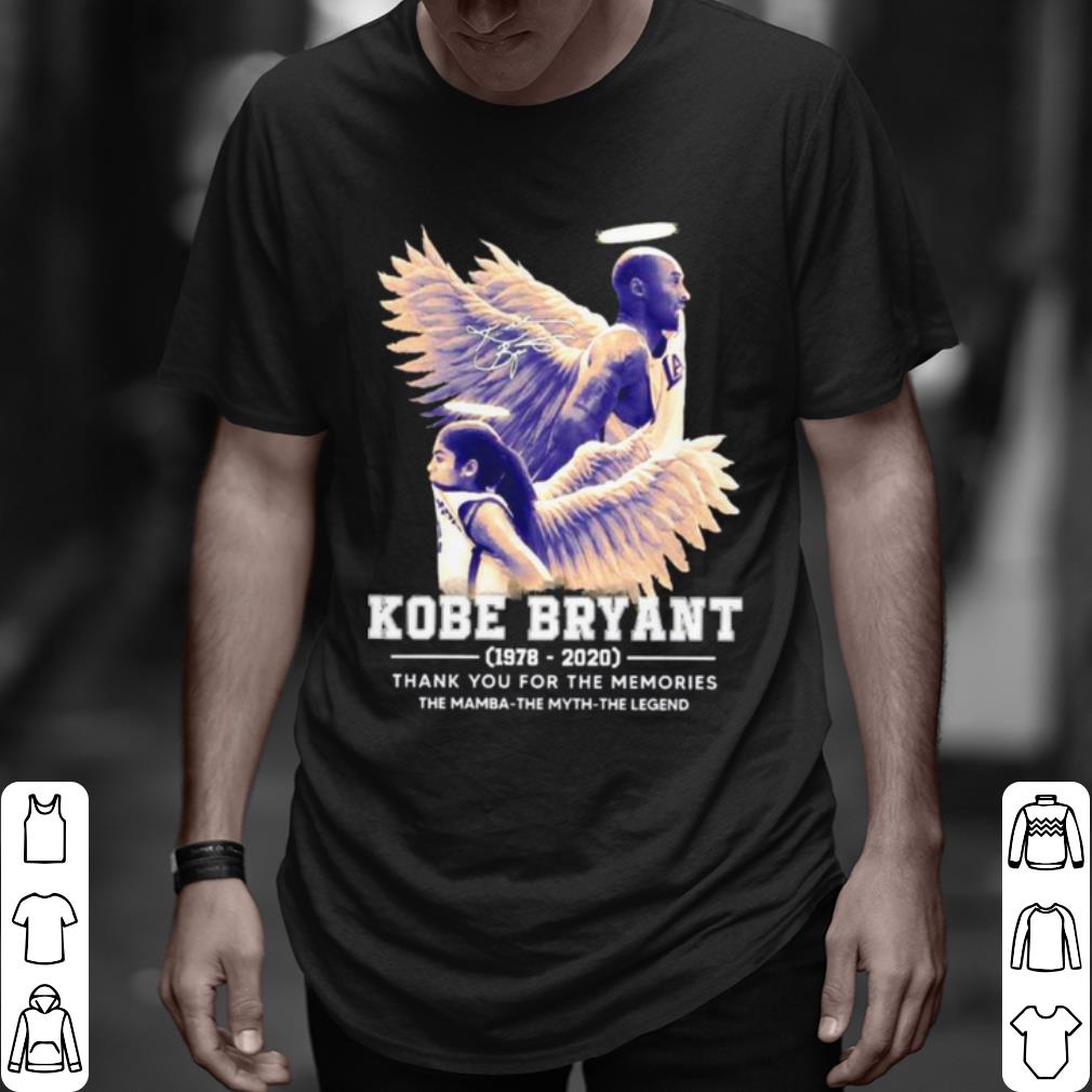 Pretty Kobe Bryant The Mamba The Myth The Legend Thank The Memories Signature shirt 7