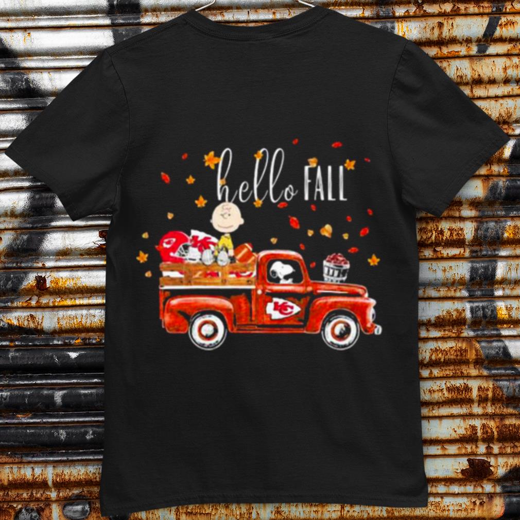 Premium Hello Fall Snoopy Ricing Car Red With Charlie Kansas City Chiefs shirt 7