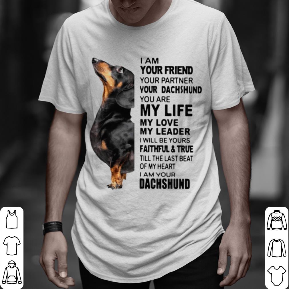 Pretty Dachshund I Am Your Friend Your Partner You're Dachshund shirt 6