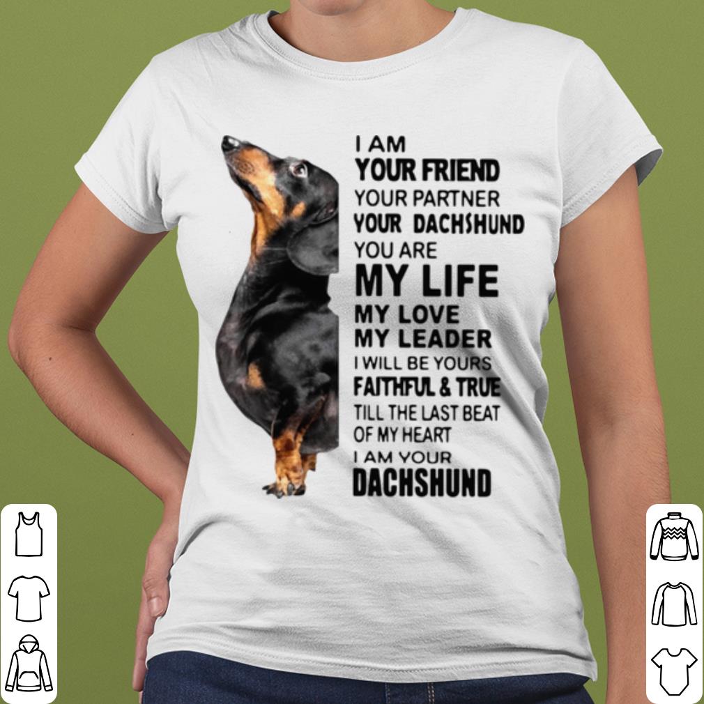 Pretty Dachshund I Am Your Friend Your Partner You're Dachshund shirt