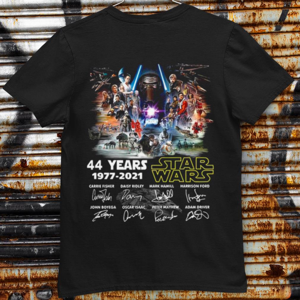 Original 44 Years 1977 2021 Star Wars Signatures shirt 6