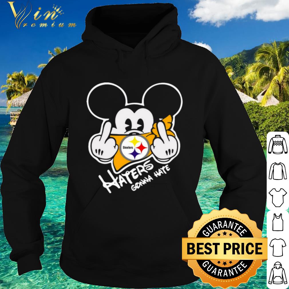 Pretty Mickey Mouse Face Mask Pittsburgh Steelers Fuck Haters Gonna Hate shirt