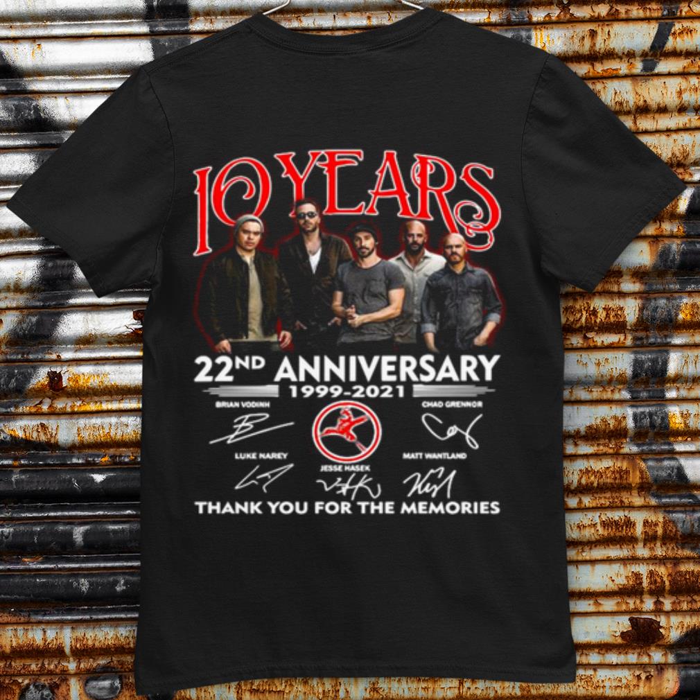 Cool 10 Years 22nd Anniversary Thank You For The Memories Signatures shirt 7