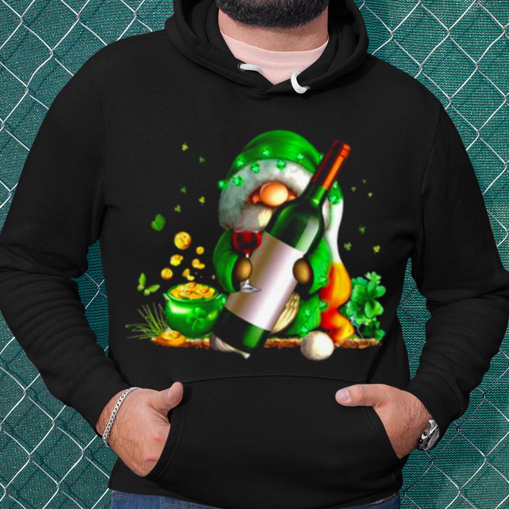 Cool St Patrick Gnome Hug Wine shirt