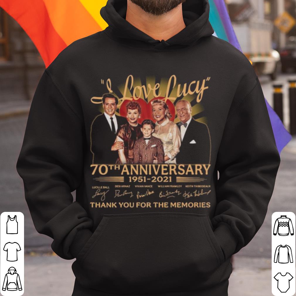 Pretty I Love Lucy 80th Anniversary 1951 2021 Thank The Memories Signatures shirt 3 Pretty I Love Lucy 80th Anniversary 1951 2021 Thank The Memories Signatures shirt 3