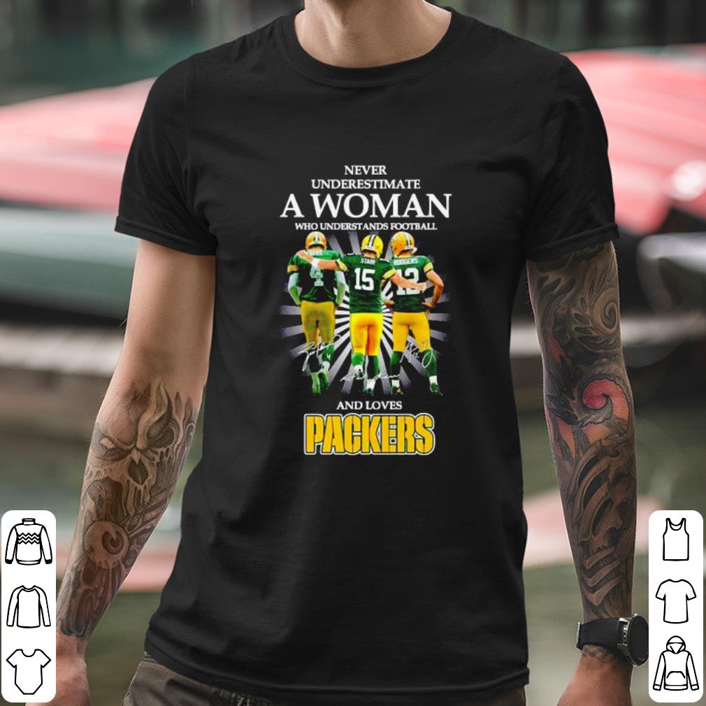 Original Never Underestimate A Woman Who Understands Football And Loves Packers shirt