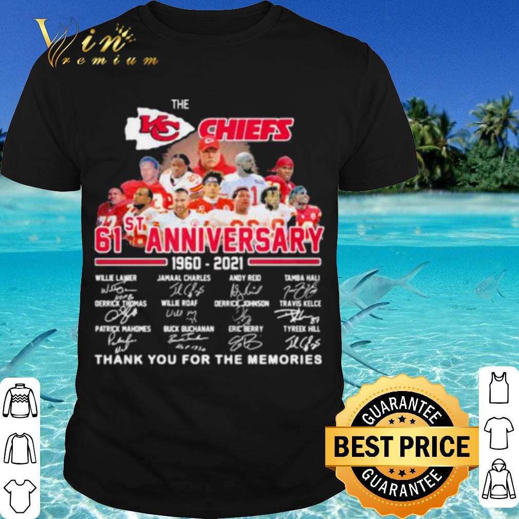 Original Kansas City Chiefs 61st Anniversary Thank The Memories Signature shirt 7