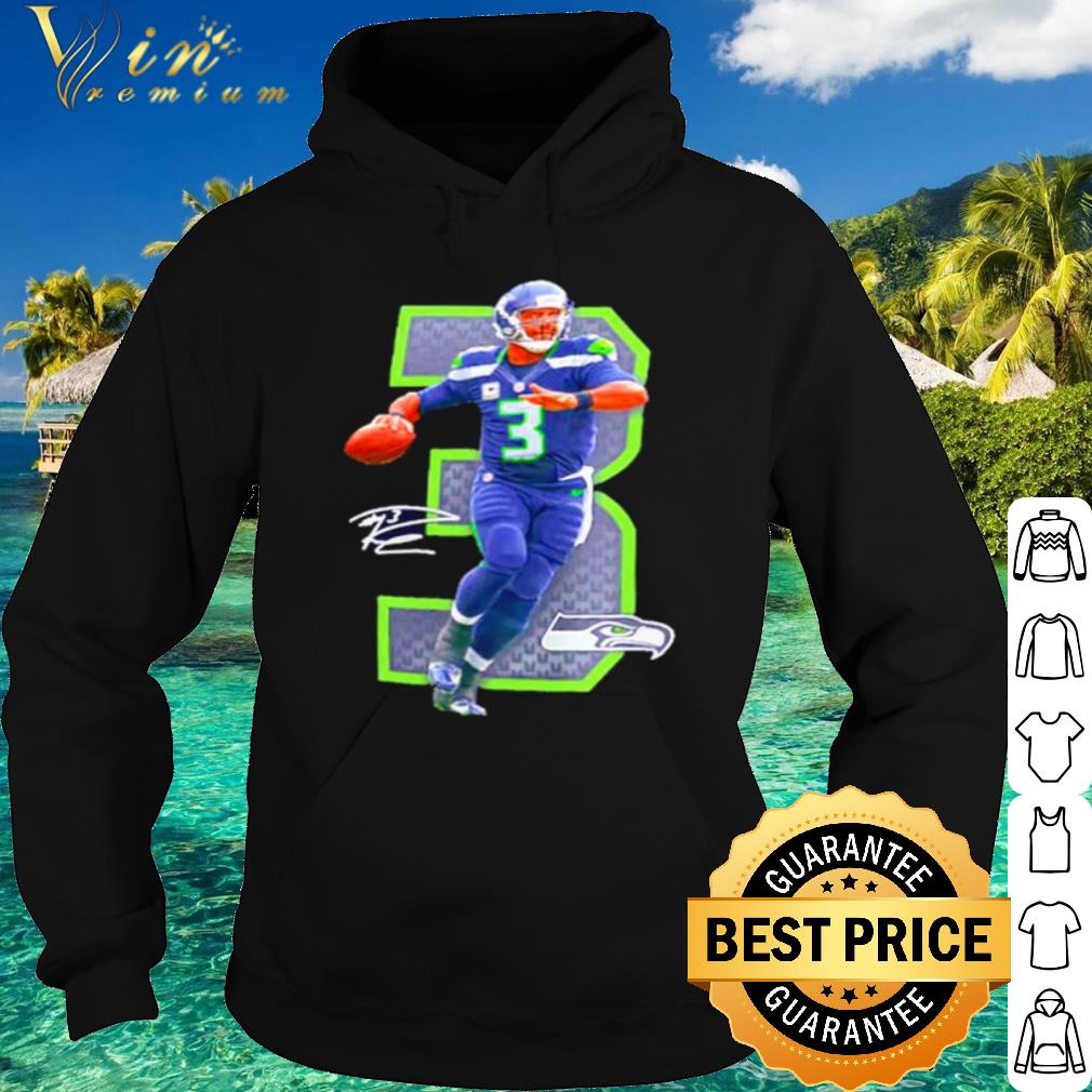 Cool Nfl Seattle Seahawks 3 Russell Wilson Signature shirt