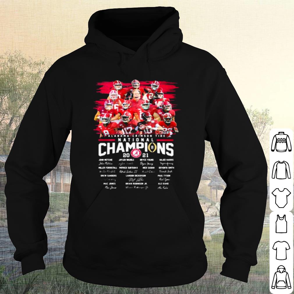 Original Alabama Crimson Tide College Football Playoff National Champions 2021 Signature shirt