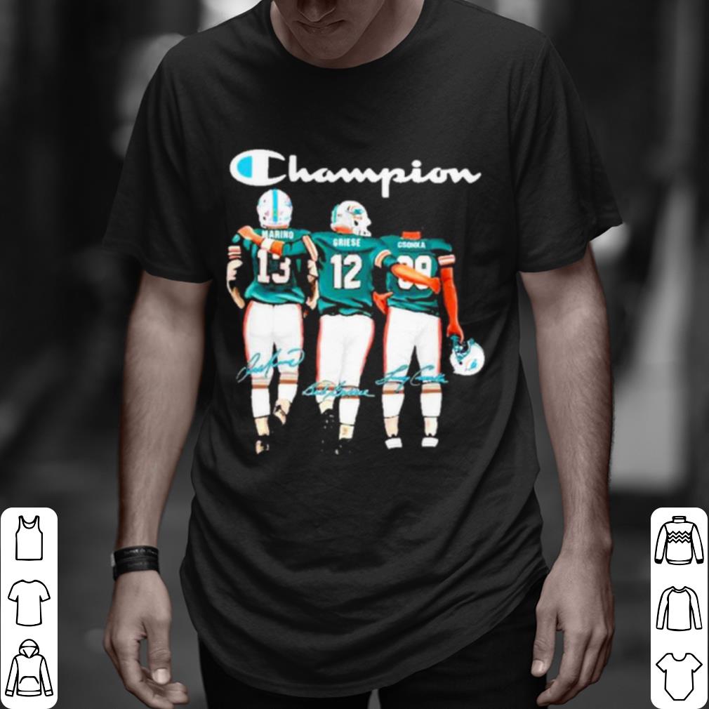 Pretty Miami Dolphin Champion Marino Griese Csonka Signatures shirt 6