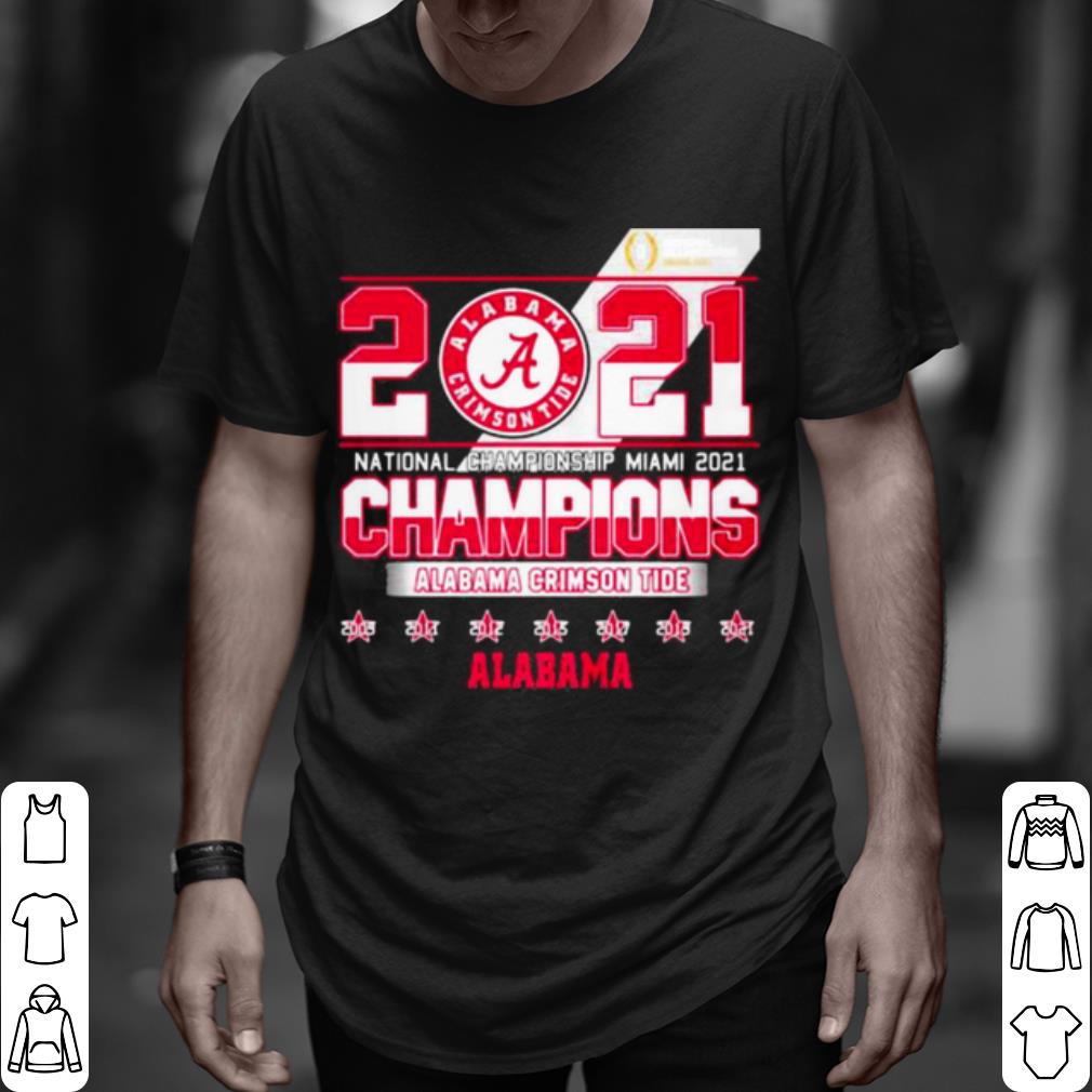 Pretty 2021 National Championship Miami Alabama Crimson Tide shirt 7