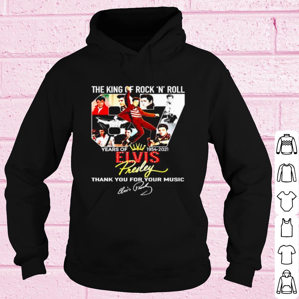 Pretty 67th Elvis Presley The King Of Rock Nroll Years Of 1954 2021 Signature shirt