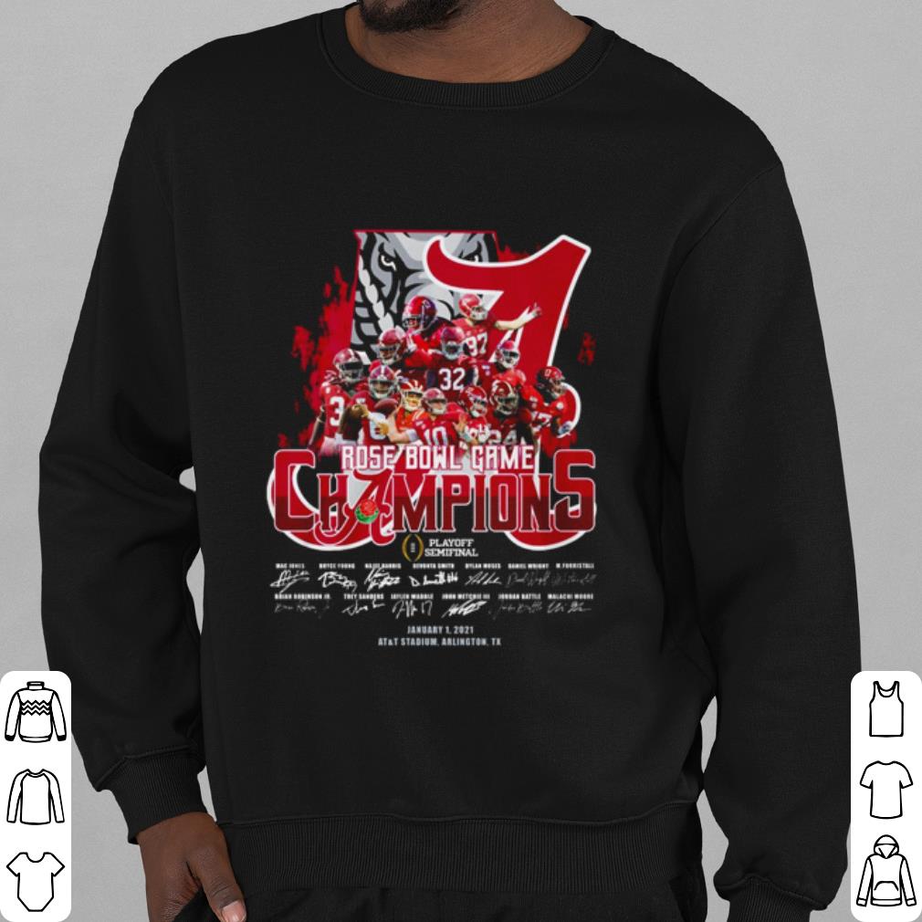 Top Alabama Crimson Tide Rose Bowl Game Champions Players Signature shirt