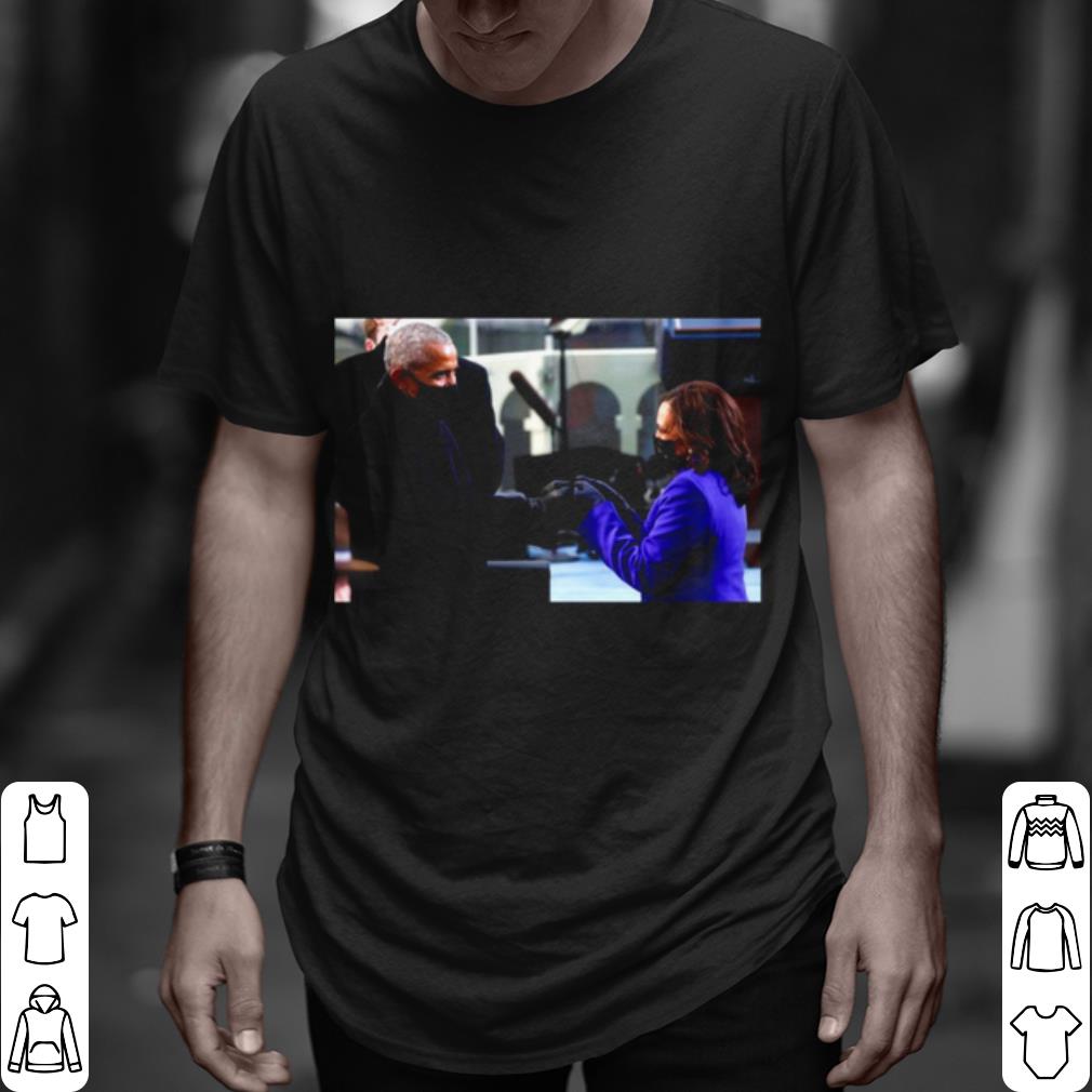 Pretty Barack Obama Greeting Vice President Kamala Harris shirt 6