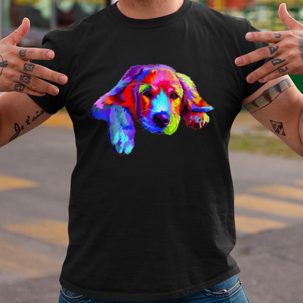 Cool Golden Retriever Dog Watercolor shirt 6