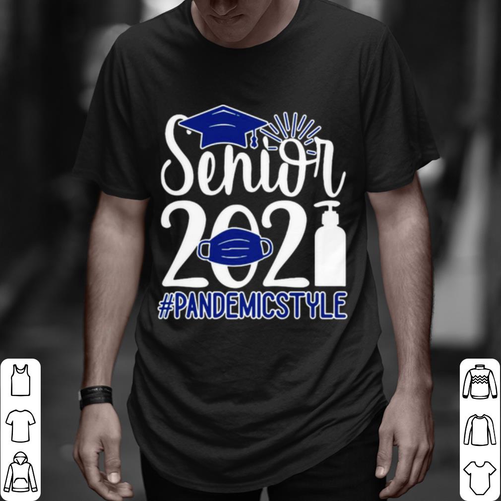 Pretty Senior 2021 Face Mask Pandemic Style shirt 7