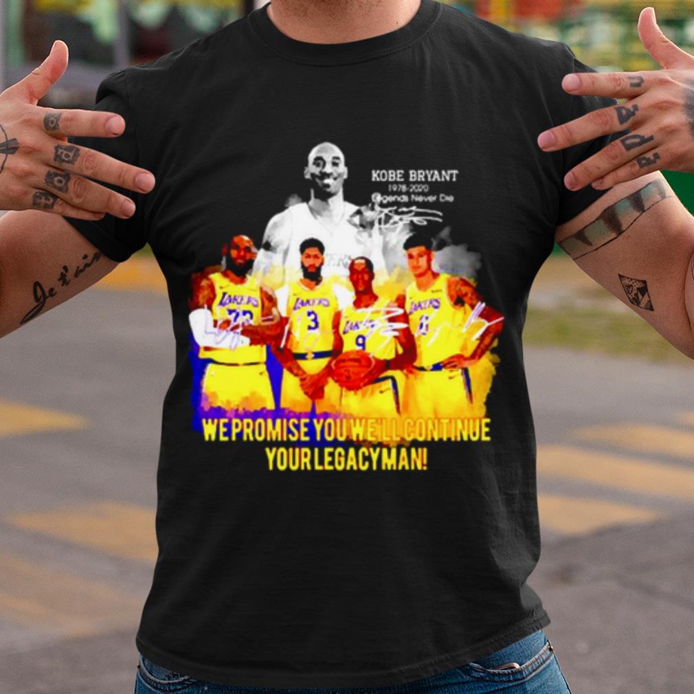 Top Kobe Bryant We Promise You Well Continue Your Legacyman Signature shirt 6