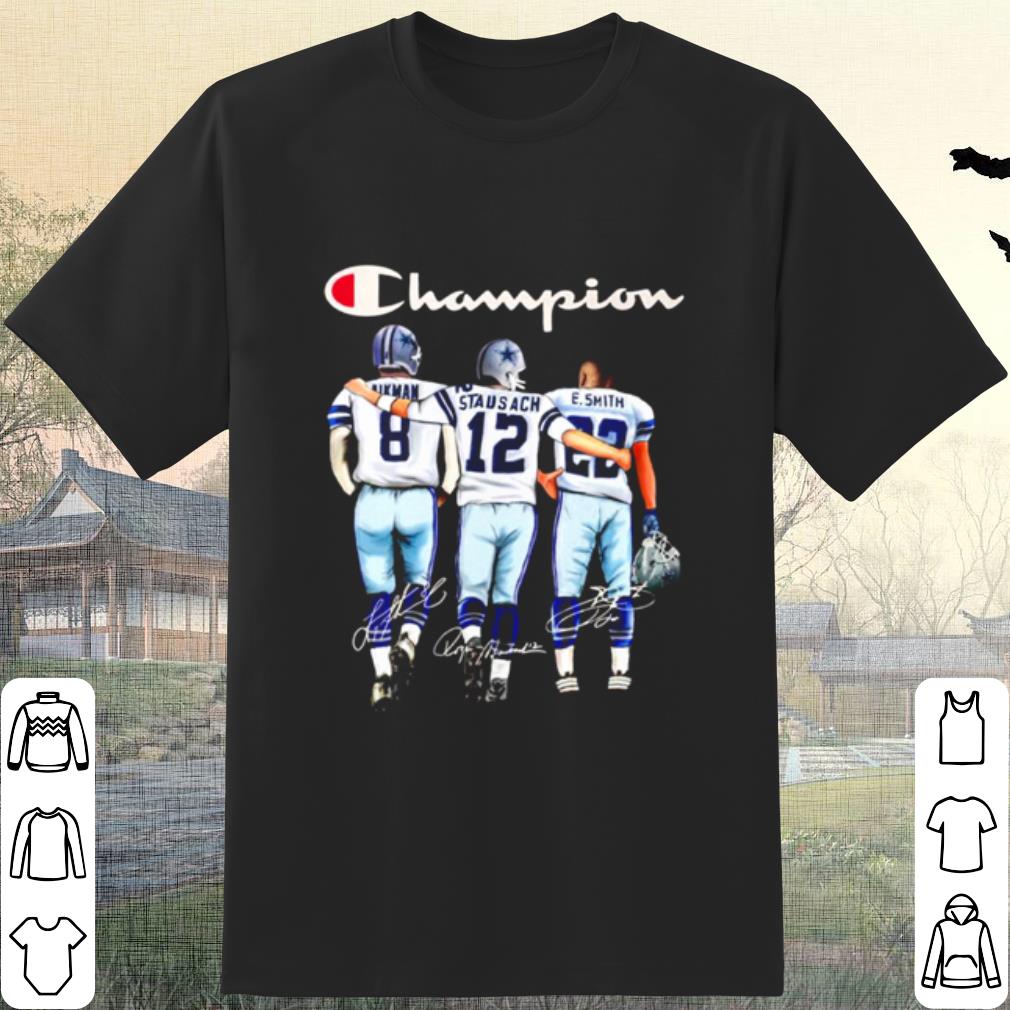 Cool Dallas Cowboys Champion Aikman Staubach Smith Signature shirt 7