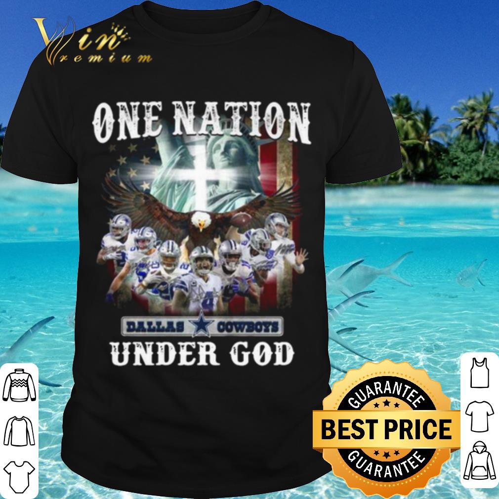 Top One Nation Dallas Cowboys Under God American Flag shirt 7