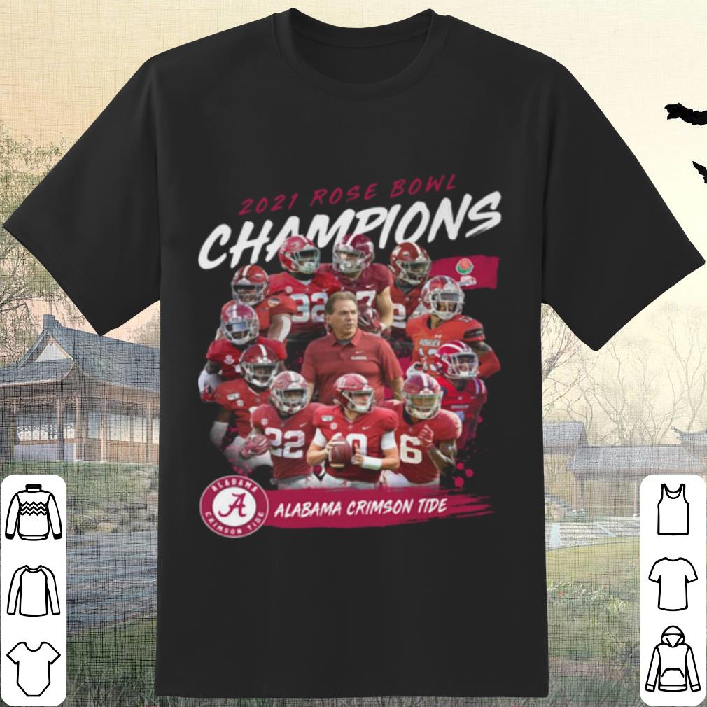 Cool Alabama Crimson Tide 2021 Rose Bowl Champions shirt 6