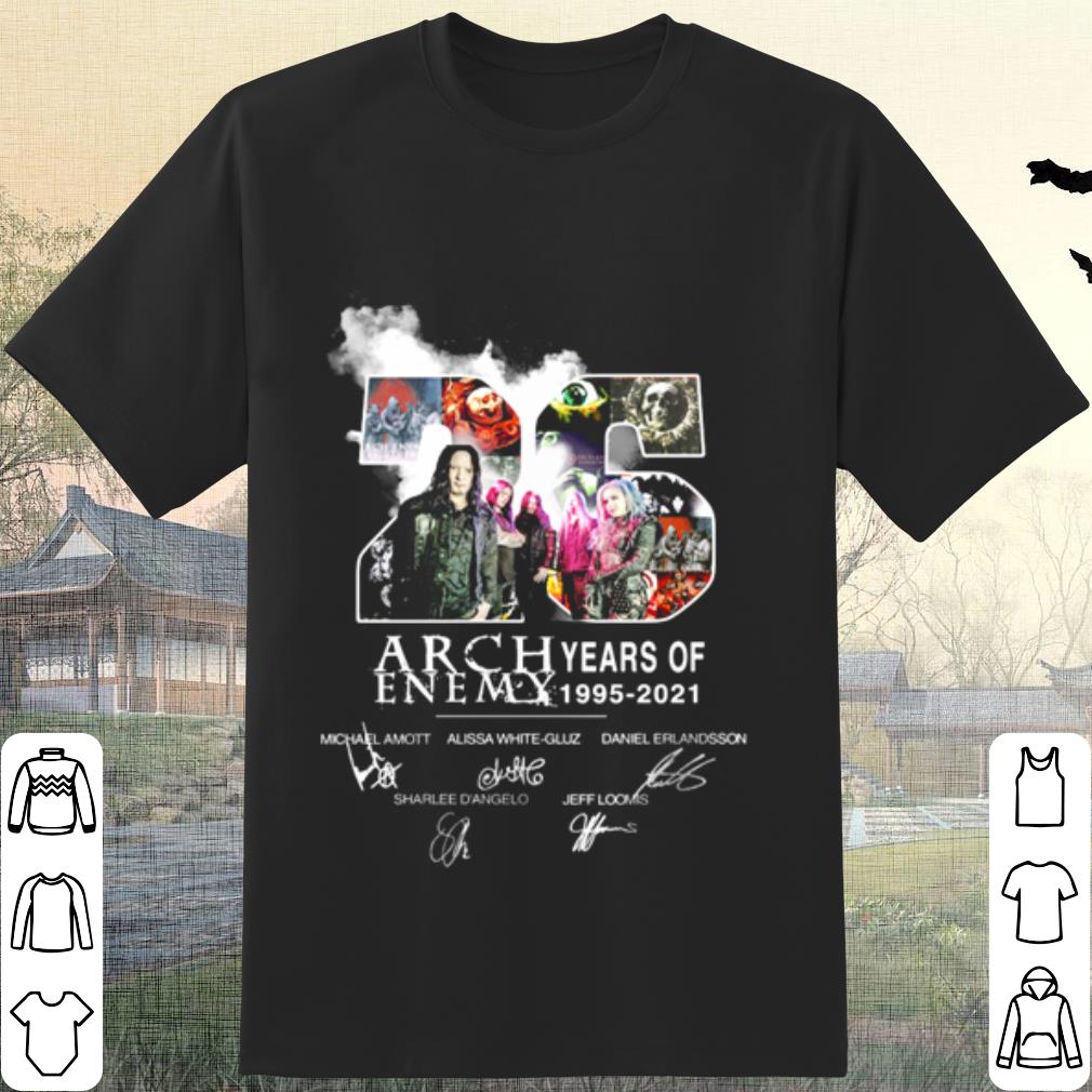 Original 26 Years Of Arch Enemy 1995 2021 Signature shirt 7