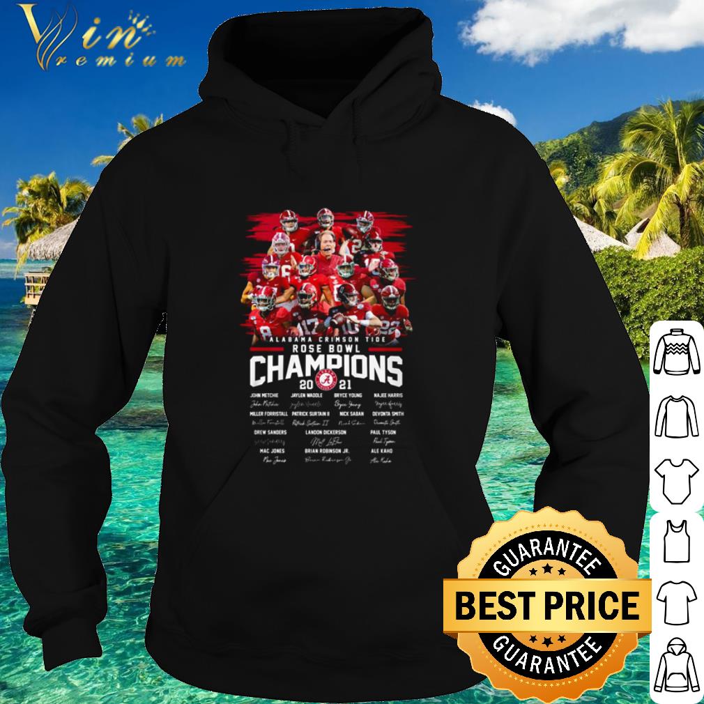 Pretty Alabama Crimson Tide Rose Bowl Game Champions Member Signature shirt