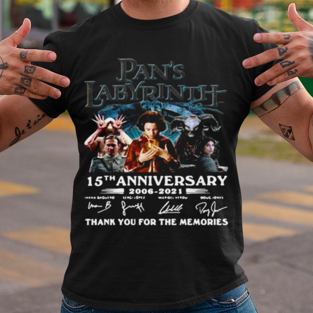 Cool Great Labyrinth 15th Anniversary Thank You For The Memories Signatures shirt 7