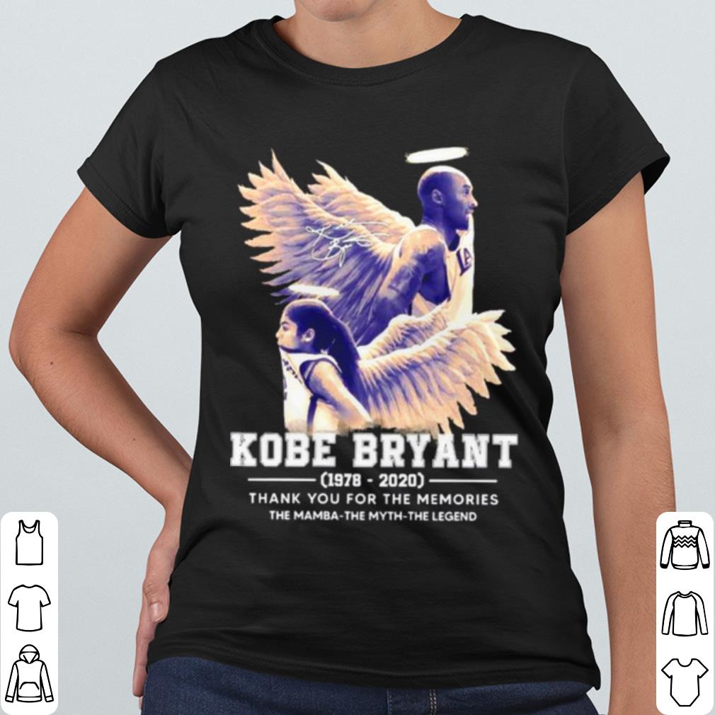 Pretty Kobe Bryant The Mamba The Myth The Legend Thank The Memories Signature shirt