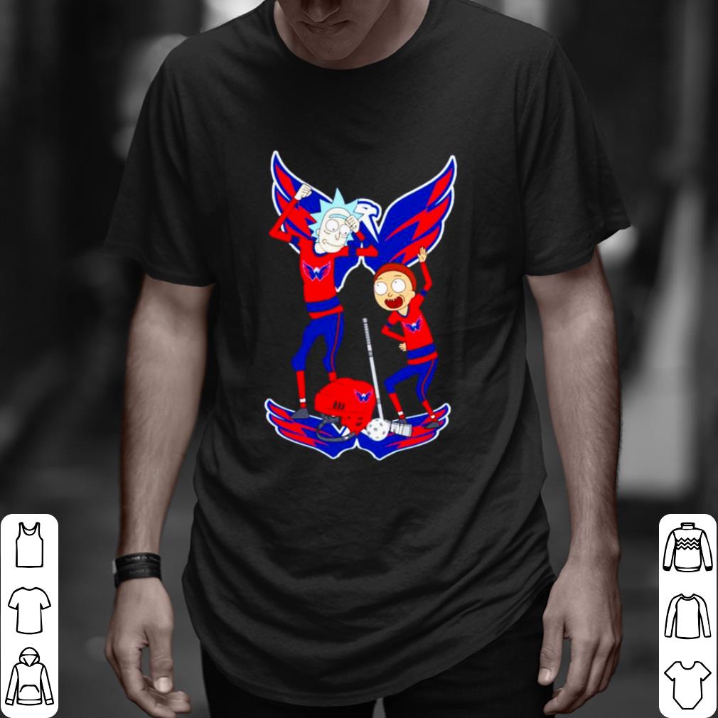 Pretty NHL Washington Capitals Rick and Morty shirt 7