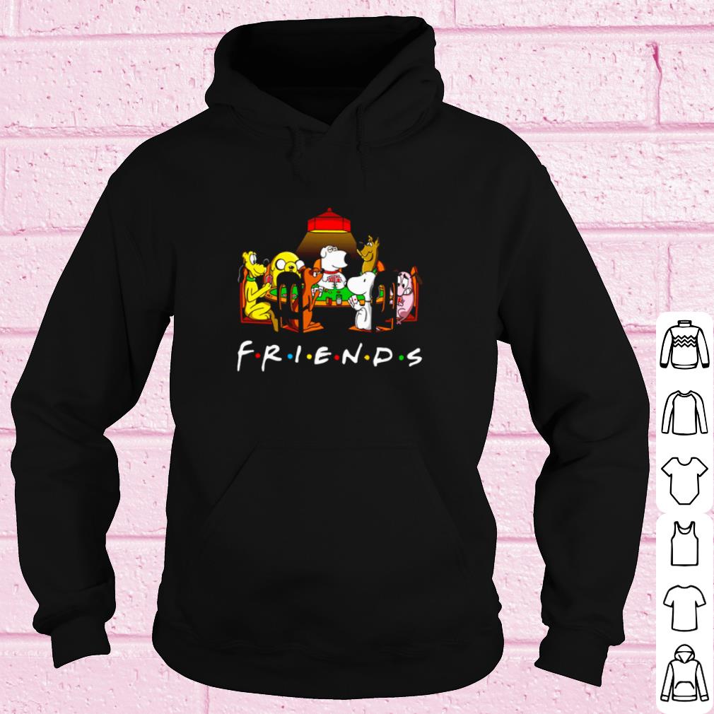 Pretty Friends Cartoon Dogs Playing Poker shirt
