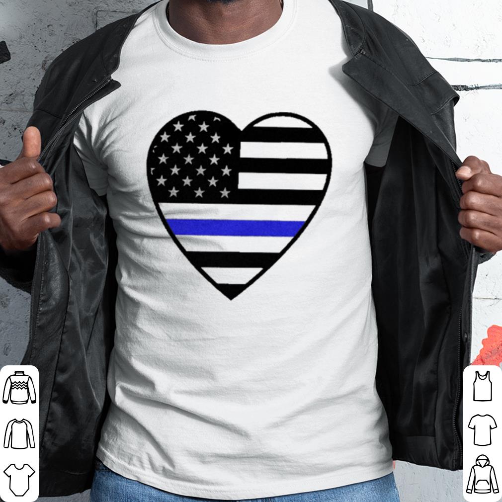 Top Heart Thin Blue Line shirt 7