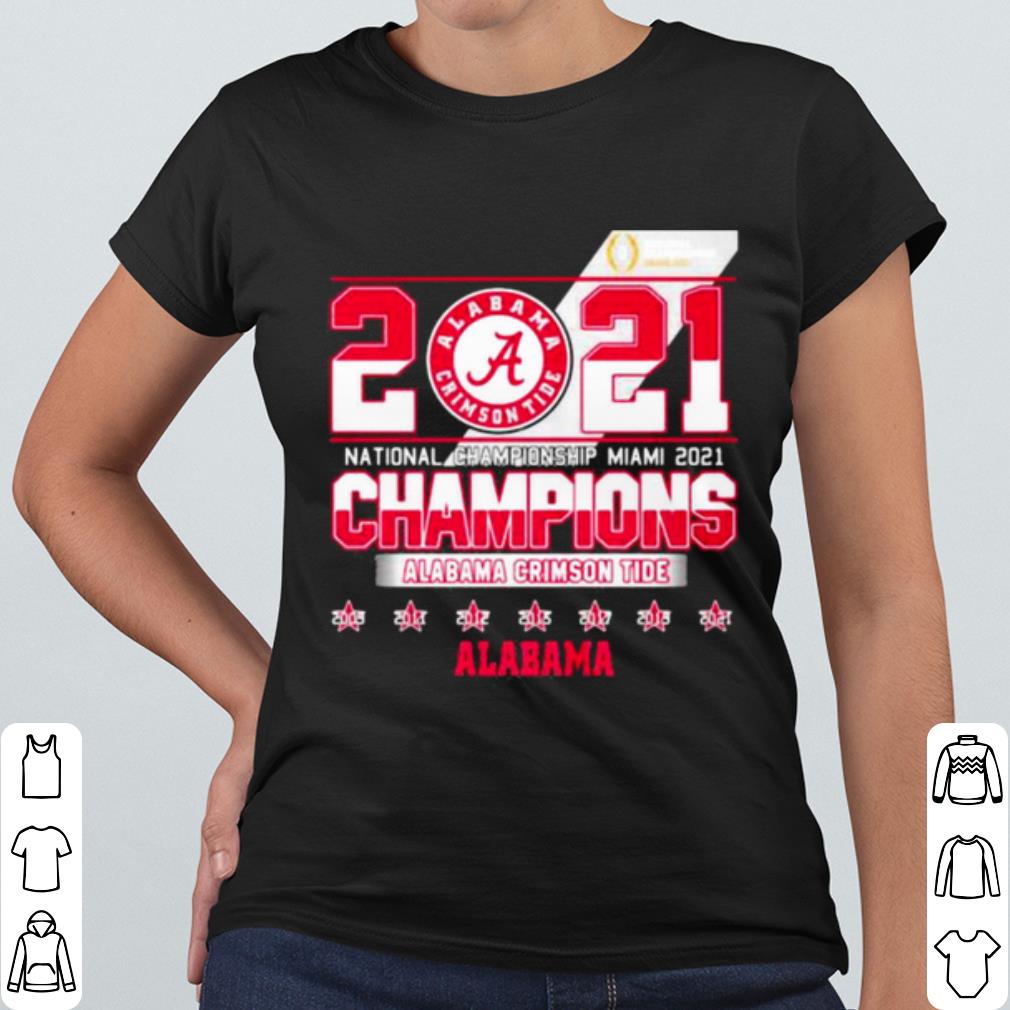Pretty 2021 National Championship Miami Alabama Crimson Tide shirt