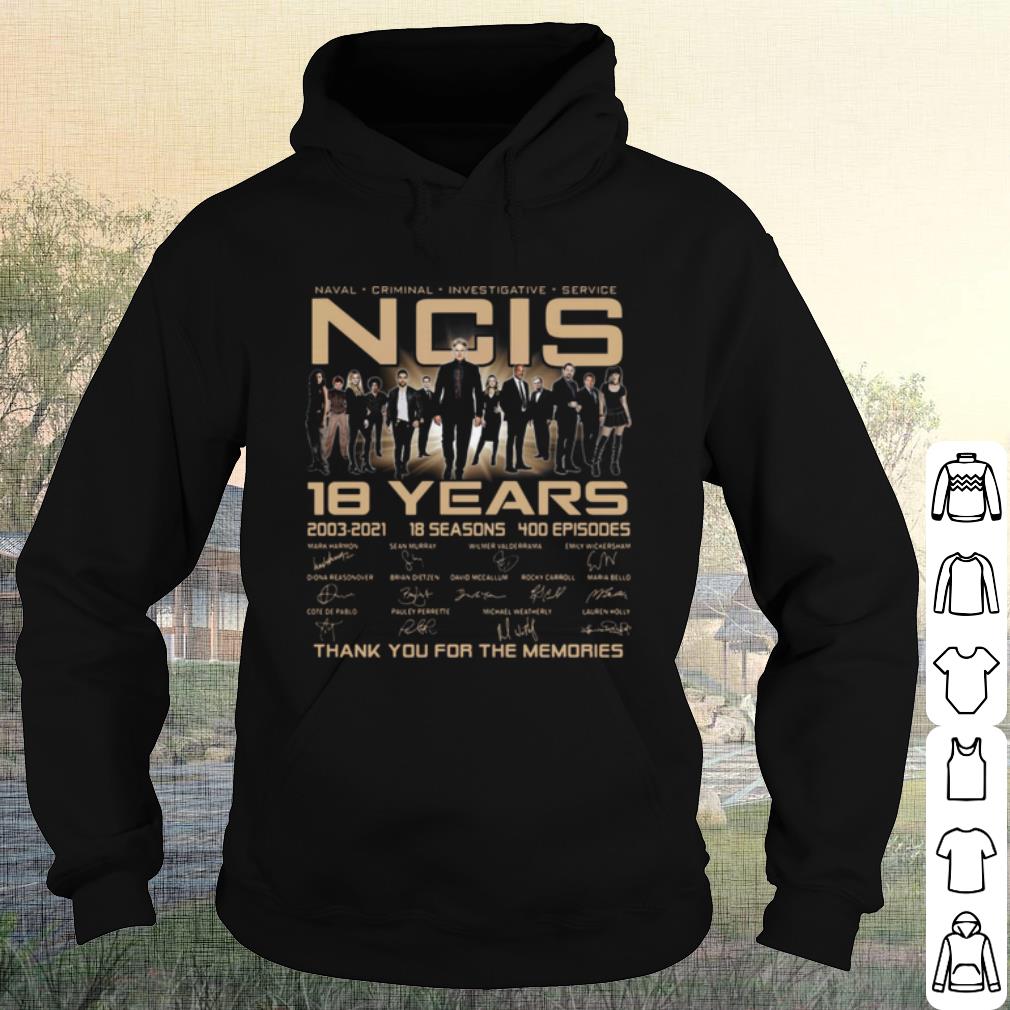 Cool Naval Criminal Ncis 18 Years Signatures Thank The Memories Signature shirt