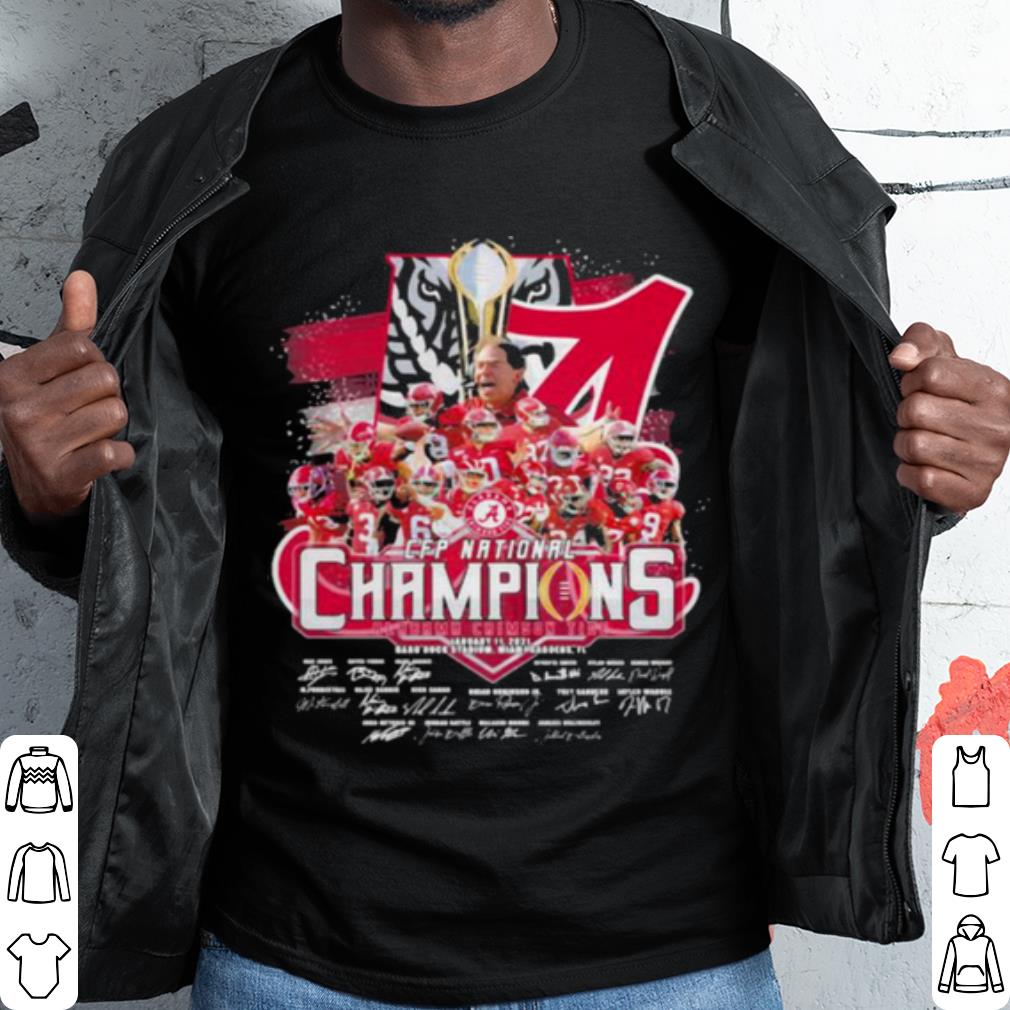 Top Cfp National Champions 2021 Alabama Team Football shirt 7