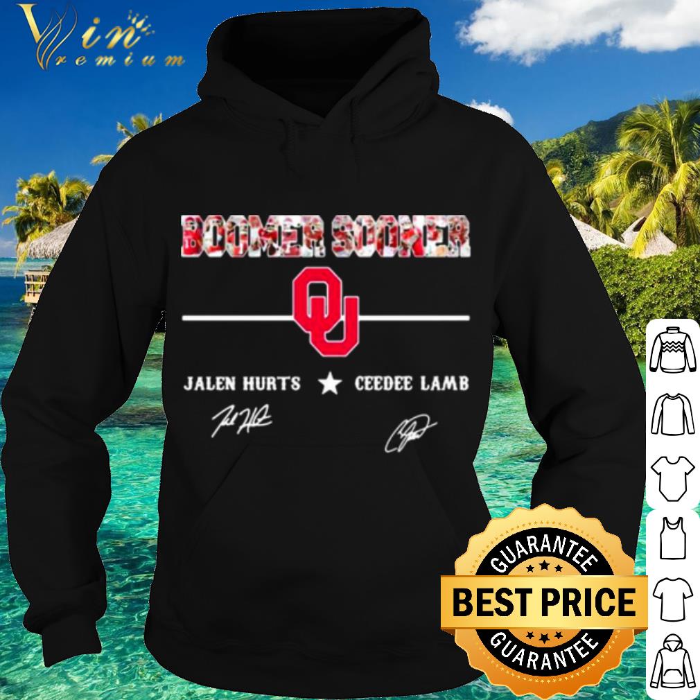 Pretty Boomner Sooner Jalen Hurt And Ceedee Lamb Signature shirt