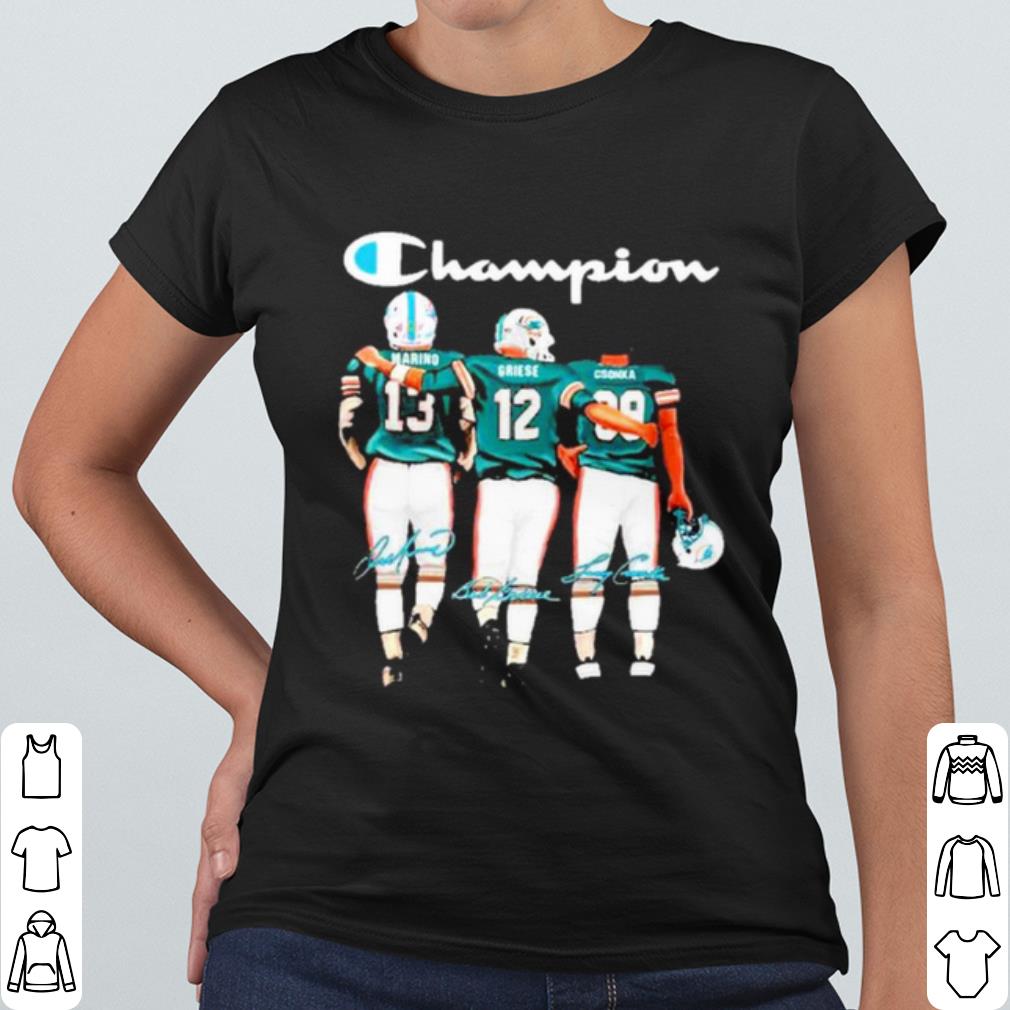 Pretty Miami Dolphin Champion Marino Griese Csonka Signatures shirt