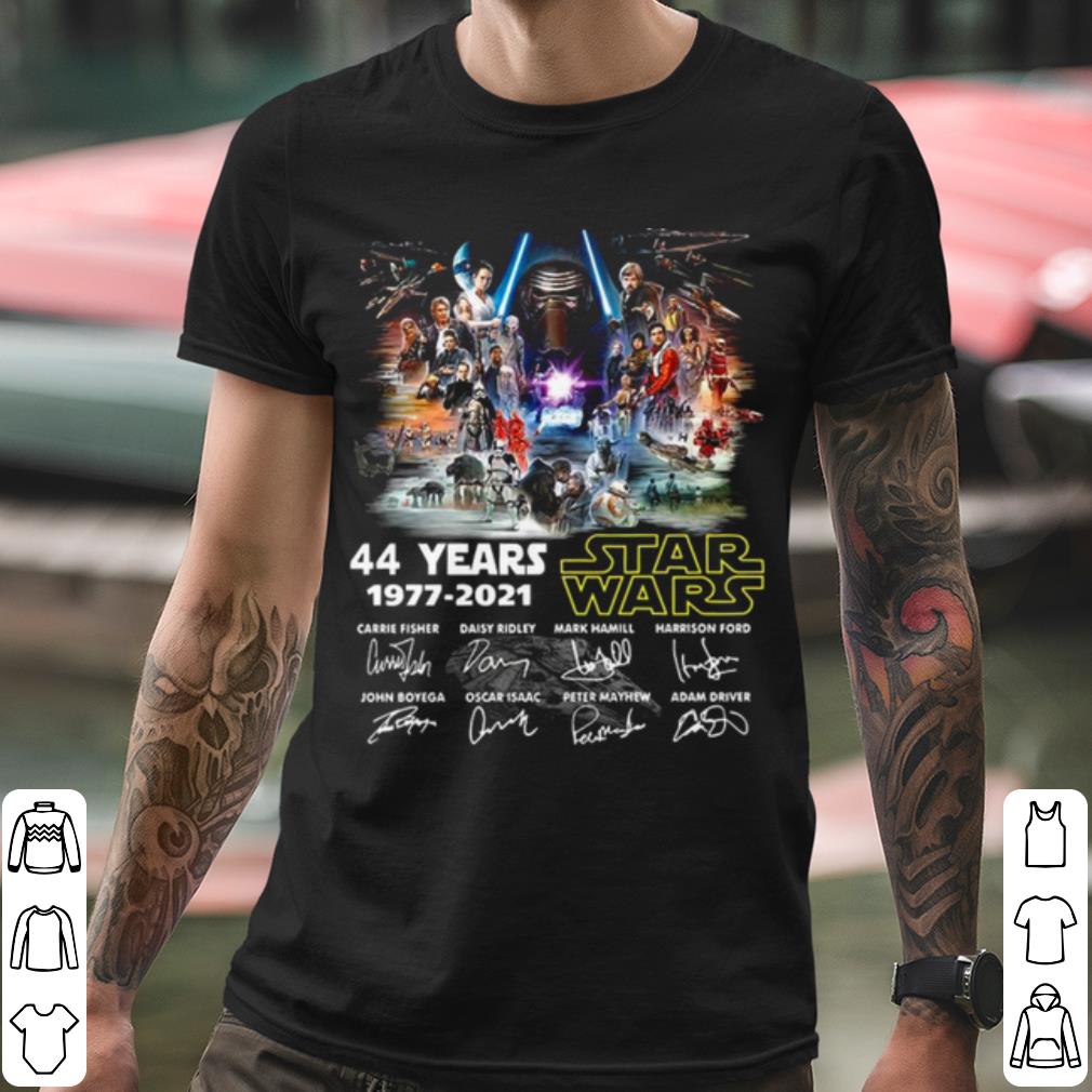 Original 44 Years 1977 2021 Star Wars Signatures shirt